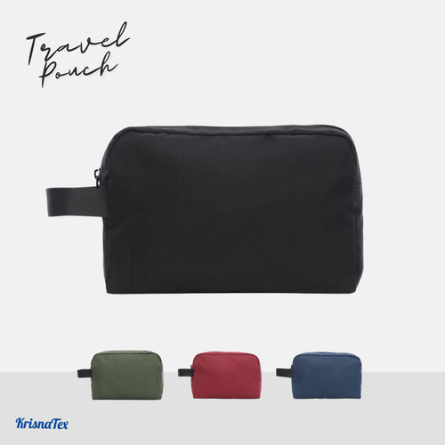 Foto Produk Pouch Hand Bag Travel Tas Organizer Gadget Cordura - Hitam dari KrisnaTex