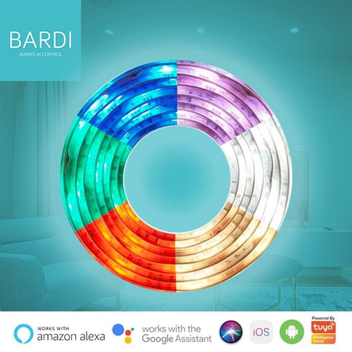 Foto Produk Lampu LED Strip RGBWW Wifi 2m - control by app / google home / alexa dari Bardi Official Store