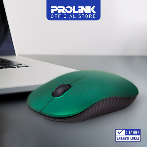 Foto Produk Mouse Wireless PROLINK PMW5009 3 Button 1200 DPI - Dark Green dari Prolink Official Store