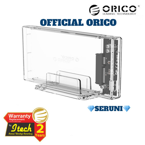 Foto Produk ORICO HDD Enclosure 2159U3 2.5inch Transparent USB3.0 with Stand dari serunicomp