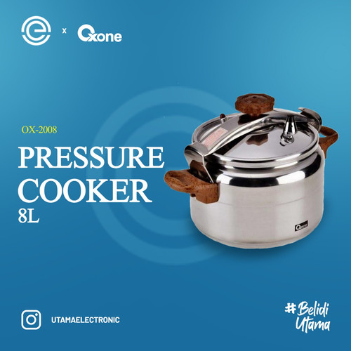 Foto Produk Oxone - Panci Presto Aluminium 8 Liter OX-2008 - Silver dari UTAMA_ELECTRONIC