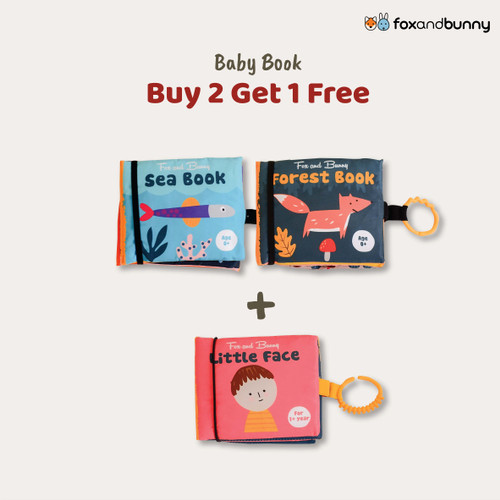 Foto Produk Buku Bayi | Beli 2 Gratis 1 | Baby Book by Fox and Bunny | 0-1 Tahun - Sea Book dari Fox and Bunny Official