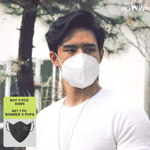 Foto Produk Bowin Masker KN95 - White(Masker Kesehatan/Masker Polusi/Masker Motor) dari Bowin Indonesia