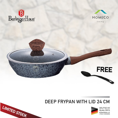 Foto Produk BERLINGER HAUS WAJAN BERTUTUP DEEP FRYPAN WITH LID 24 CM, FOREST LINE dari Homeco Living Official
