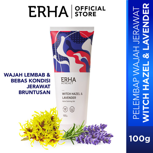 Foto Produk ERHA ACNEACT Witch Hazel & Lavender Acne Calming Gel - Pelembab wajah dari Erha Official Store