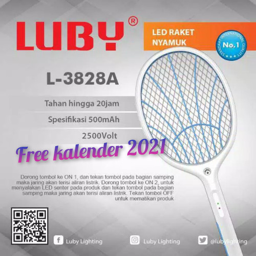 Foto Produk Raket Nyamuk Cas Luby 3828 dari Larisa Electric