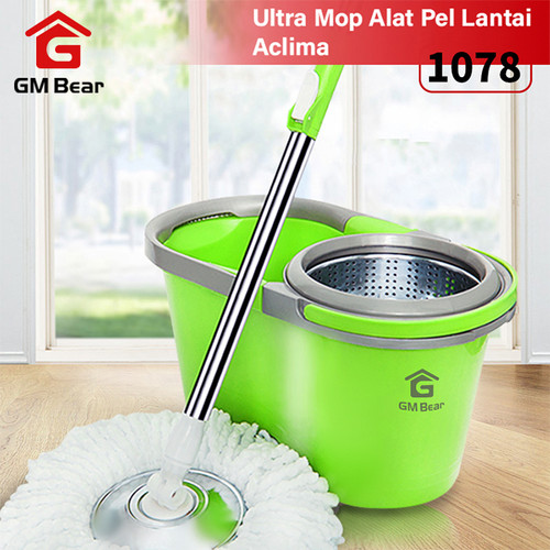 Foto Produk GM Bear Alat Pel Lantai Spin Mop Ungu 1078-Ultra Mop Aclima Purple dari GM Bear