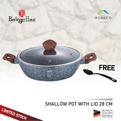 Foto Produk BERLINGER HAUS PANCI WAJAN BERTUTUP SHALLOW POT 28 CM, FOREST LINE dari Homeco Living Official