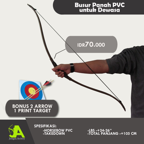 Foto Produk Busur panah Horsebow PVC Murah Abis dari JuraganArchery