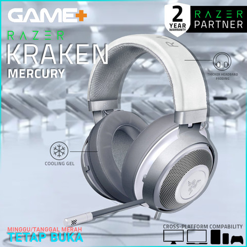 Foto Produk Razer Kraken - Mercury Multi-Platform Wired Gaming Headset dari GamePlus