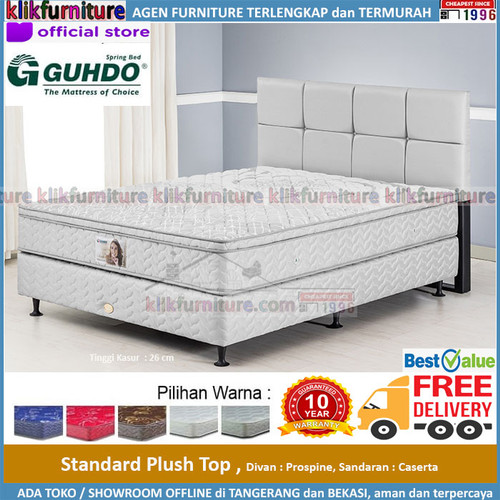 Foto Produk Standard Plush Top Guhdo (full set 160x200cm) Prospine Caserta dari klikfurniture