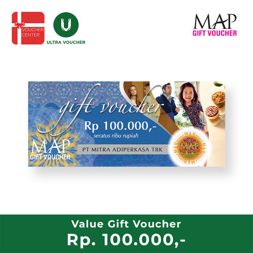 Foto Produk Voucher MAP Rp 100.000 dari Ultra Voucher