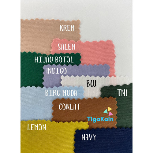 Foto Produk 1 Meter Kain Rayon Twill Bahan Rayon Twil dari Nacy Tex