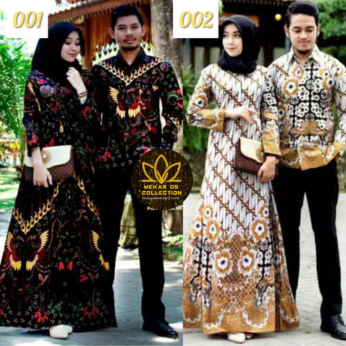 Foto Produk Couple Gamis Murah Batik Nirwana Kebaya Sogan - 003 dari Mekar OS