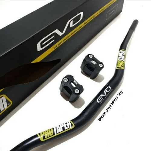 Foto Produk STANG / STIR FATBAR PROTAPER EVO TYPE LOW TEBAL 5.5MM + RAISER dari Berkat Jaya Motor Sby