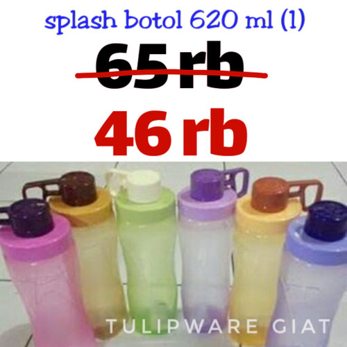 Foto Produk SALE Botol Minum Anti Tumpah / Splash Bottle Tulipware dari TULIPWARE collection