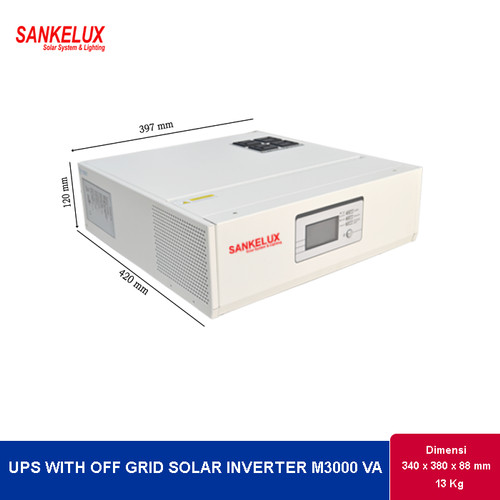 Foto Produk UPS with Off-Grid Solar Inverter M3000 VA (Alfa) dari SANKELUX ONLINE STORE