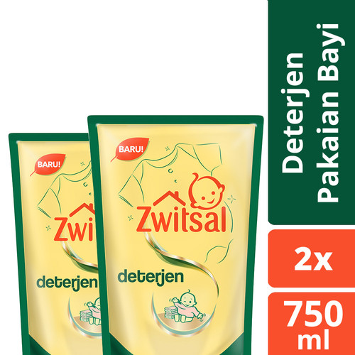 Foto Produk Zwitsal Baby Fabric Detergent 750Ml Twin Pack dari Unilever Official Store