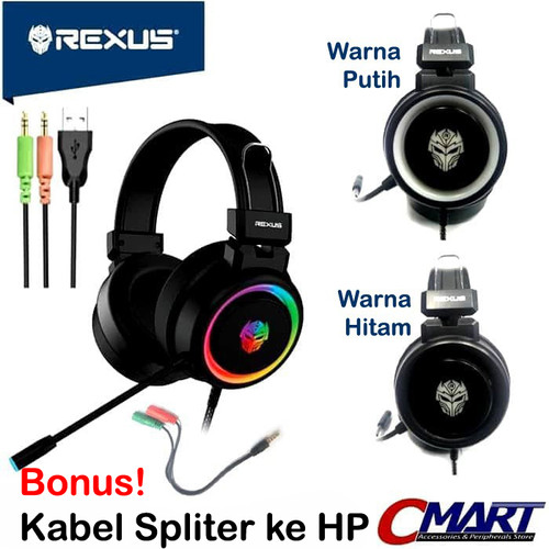 Foto Produk Rexus F30 Gaming Headset Vonix Headphone - REX-F30 - Putih dari CMart Computer