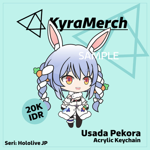 Foto Produk Keychain Hololive Japan Usada Pekora dari KyraMerch