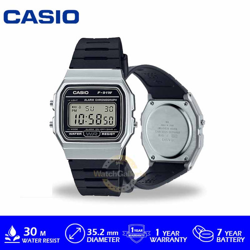Foto Produk Casio GENERAL F91WM7ADF / F-91WM-7ADF / F91WM ORIGINAL dari GrosirGshock