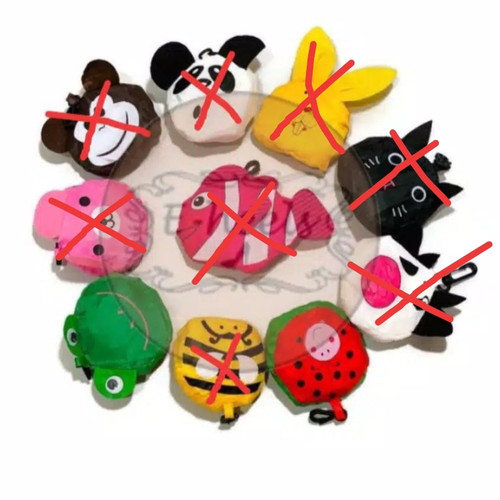 Foto Produk Tas belanja lipat karakter binatang dari eheels_shoes