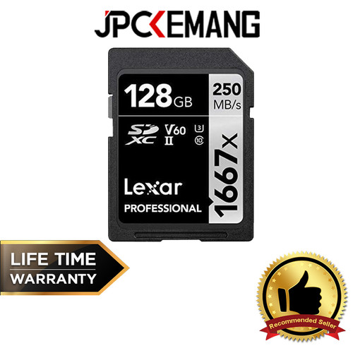 Foto Produk Lexar 128GB Professional 1667x UHS-II SDXC Memory Card GARANSI RESMI dari JPCKemang