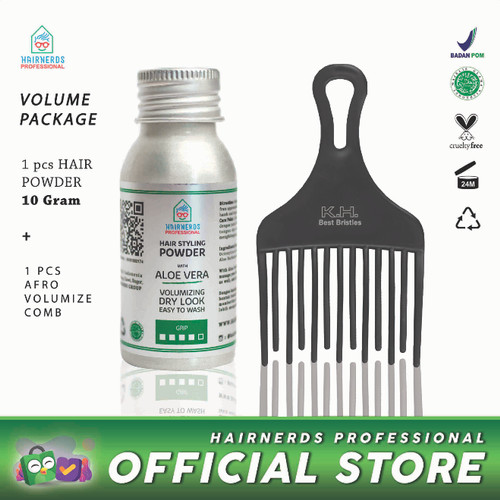Foto Produk Hairnerds Professional FreestyleDust Powder + Afro Comb dari Hairnerds Professional