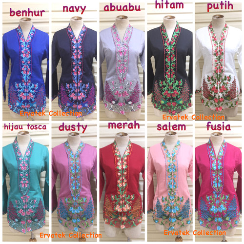 Foto Produk Kebaya Encim KE08 Renda Kombinasi | Balotelli Tangan Panja dari Ervatek Collection