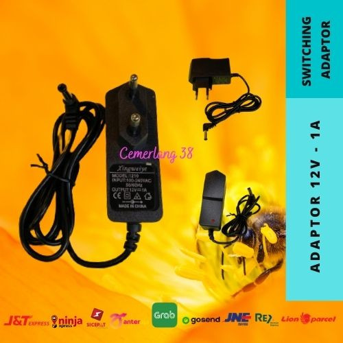 Foto Produk 1 A 12 V 12 W Charger Adaptor Colokan Cherger Kamera CCTV 1000 mA 12V dari Cemerlang 38
