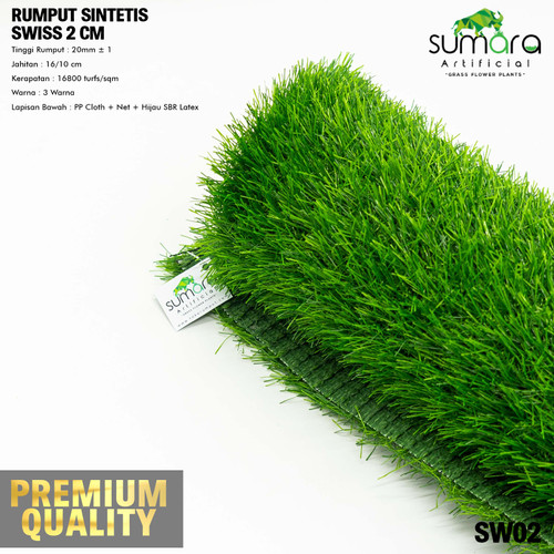 Foto Produk rumput sintetis swiss 2cm Harga Promo dari tokorumput