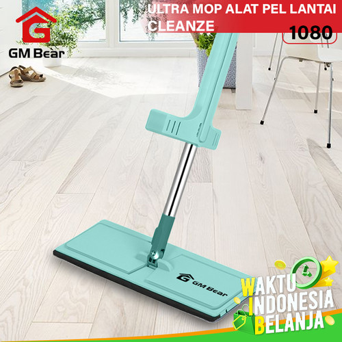 Foto Produk GM Bear Alat Pel Lantai Tarik Hijau 1080-Ultra Mop Cleanze Green dari GM Bear