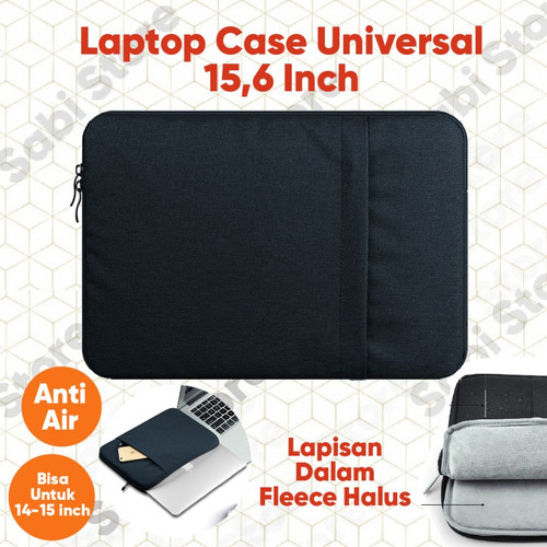Foto Produk Kazerwa Softcase Tas Laptop Sleeve Case 15.6 Inci - Hitam dari Sabi Online Store