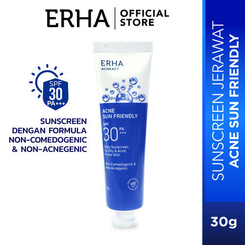 Foto Produk erha21 Acne Care Lab Acne Sun Friendly SPF30/PA 30g - Sunblock Jerawat dari Erha Official Store