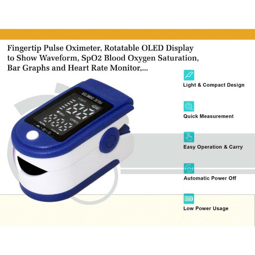 Foto Produk Pulse Oximeter Oximetry LCD Finger / Oxymeter J-OLED - B19004 - Biru dari Click-n-Pay