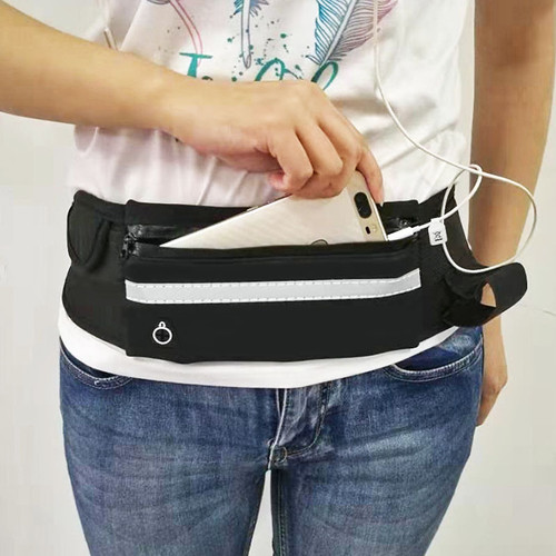 Foto Produk Tas Pinggang Olahraga Tas Lari Tas Running Tas Jogging Waterproof - Hitam dari AnerStore