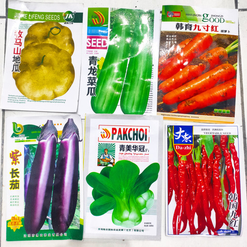Foto Produk Paket benih sayuran kemasan asli No 001 dari Biji Benih