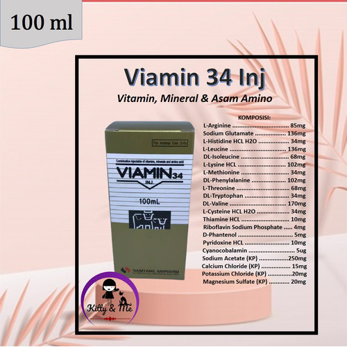 Foto Produk VIAMIN 34 INJ 100ML dari KITTY & ME