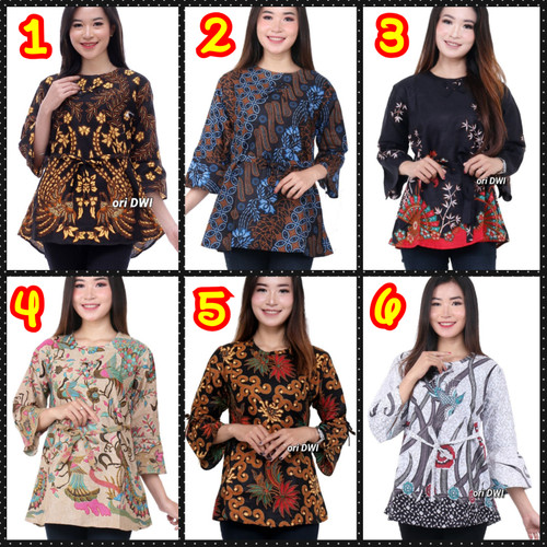 Foto Produk Blouse batik wanita terlaris 08 dari Batik Ganial