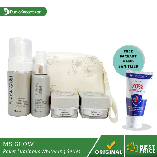 Foto Produk Ms Glow Paket Luminous Series Free Pouch / Ms Glow Original dari DuniaKecantikan