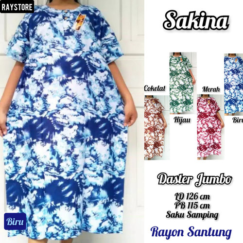 Foto Produk Daster Jumbo Wanita Rayon Santung / Baju Tidur model Busui dari RayStore