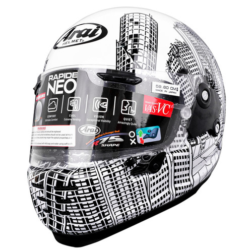 Foto Produk Arai SNI RAPIDE NEO ROARS Helm Full Face - Black White - L dari Arai Indonesia