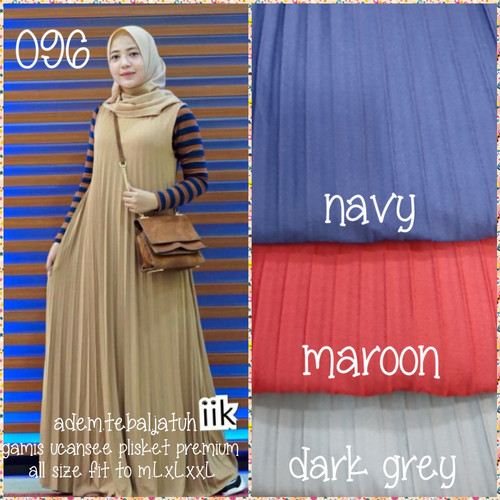 Foto Produk Gamis plisket ucansee import premium(tebal.adem)all size fitto m-xxL dari Winnie Collection