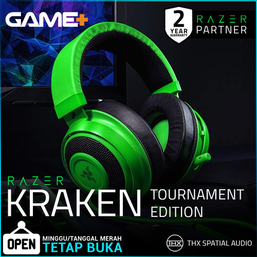 Foto Produk Razer Kraken Tournament Edition - Green Wired Gaming Headset with USB dari GamePlus
