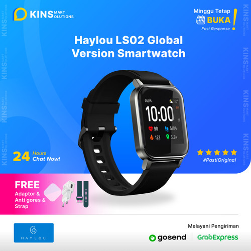 Foto Produk Haylou LS02 Smartwatch 1.4 inch TFT Screen Bluetooth Global Version - Anti Gores dari KINS Smart Solutions