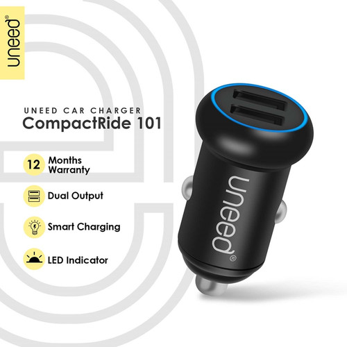 Foto Produk Uneed Car Charger with Qualcomm Quick Charge 3.0 Original UCC401 Ori dari luxer