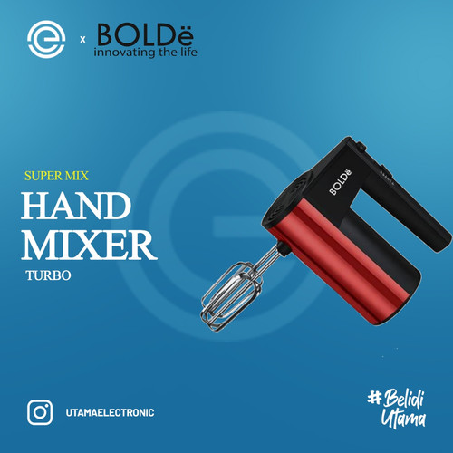 Foto Produk BOLDE Super Mix Hand Mixer Turbo - Biru dari UTAMA_ELECTRONIC