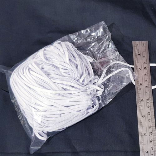 Foto Produk KARET BAYI ELASTIS LEBAR 3MM ISI 50YARD dari franky interlining