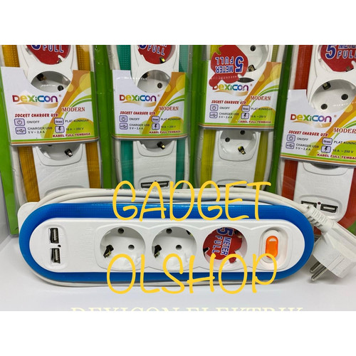 Foto Produk Stop kontak + charger usb/5 meter Lb 3/stop kontak arde/usb charger dari Gadget olshop