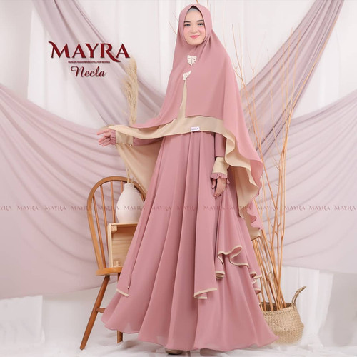 Foto Produk Baju Gamis Wanita Syari Terbaru Set Hijab Khimar Pesta Jumbo Busui dari Gamis online_